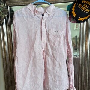 Vineyard Vines Light Pink Casual Button-Down Shirt